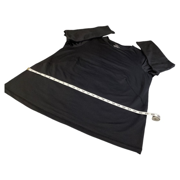 J. Jill Fit Women’s Rhodes Crew-Neck Tee Long Sleeves Stretch Black Shirt Sz XL - Picture 6 of 14